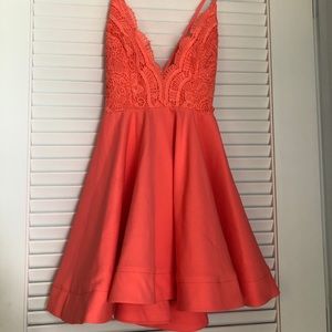 Criss-Cross Back Cocktail Dress